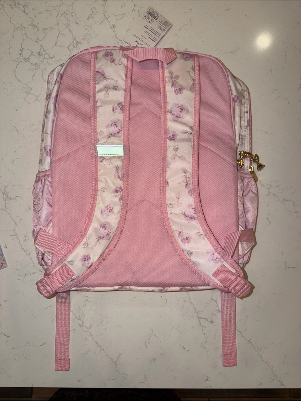 LoveShackFancy x Target Yoobi Ribbon Rosa Backpack - Picture 2 of 5